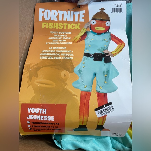 Fortnite Fishstick costume XL - Picture 1 of 3